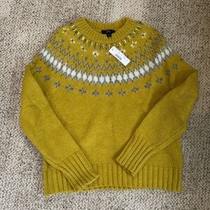 NWT j crew fair isle jewel sweater